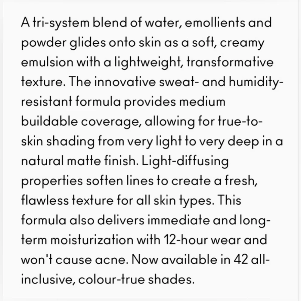 MAC Cosmetics lightweight sweat